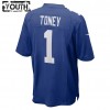Lasten New York Giants NFL Pelipaita Kadarius Toney 1 Nike Royal 2021 NFL Draft